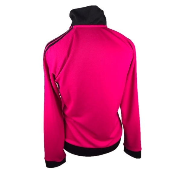 Adidas Pink and Black Zip Up Sports Jacket - Picture 5 of 6